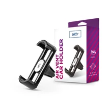 Setty univerzális szellőzőrácsba illeszthető autós tartó - Setty 33412 Car Holder - fekete