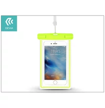 Univerzális vízálló védőtok max. 5,5" méretű készülékekhez - Devia Ranger Fluorescence Waterproof Bag - green
