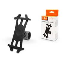 Univerzális kerékpárra szerelhető telefontartó 4,5-6" méretű készülékekhez - Extreme-R5 - fekete/szürke