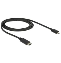 Delock 1m USB Type-C 2.0 apa - USB 2.0 micro-B típusú apa fekete kábel