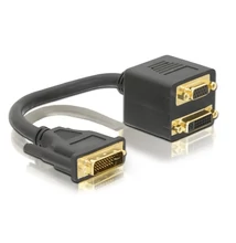Delock 65052 DVI29 apa > DVI29 + VGA anya adapter