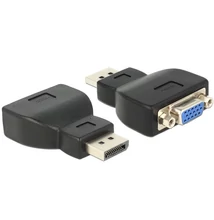 Delock 65567 Displayport-dugós csatlakozó > VGA-csatlakozóhüvely fekete adapter