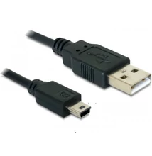 Delock 82396 0,7 méter USB 2.0-A > USB mini-B 5 pin apa/apa kábel