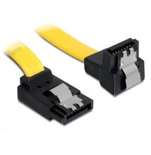 Delock 82819 SATA 6 Gb/s le/fel (fémlappal) 20 cm kábelösszekötő kábel