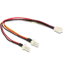 Delock 89343 Molex 3 pin anya > 2 x Molex 3 pin apa (ventillátor) 22 cm kábel