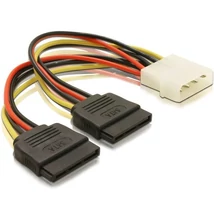 Delock 2 db SATA HDD – 4 tűs apa (Molex) hálózati kábel