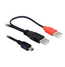 Delock kábel, 2db USB-A 2.0 apa - USB mini 5 tűs