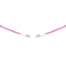 Gigalight Duplex optikai patch kábel 4xLC csatlakozóval, 50/125 OM4 LSZH, 0,5 m