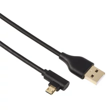 Hama USB 2.0 - micro USB 1m fekete derékszögű adatkábel