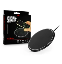 Maxlife Qi univerzális vezeték nélküli töltő állomás - 5V/2A - 10 W - Maxlife MXWC-02 Wireless Charger - Qi szabványos - fekete