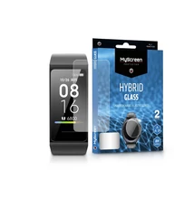 Xiaomi Mi Smart Band 4C rugalmas üveg képernyővédő fólia - MyScreen Protector Hybrid Glass - 2 db/csomag - transparent