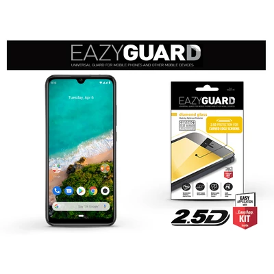 Xiaomi Mi A3 gyémántüveg képernyővédő fólia - Diamond Glass 2.5D Fullcover - fekete