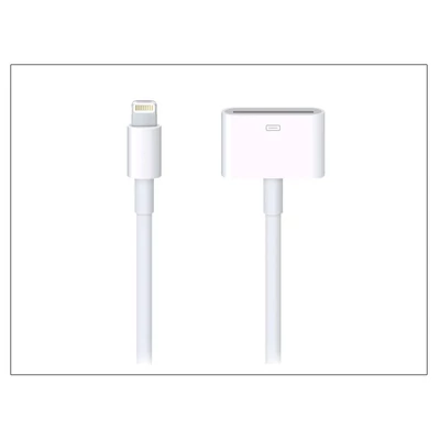 Apple iPhone 5/5S/5C/SE/iPad 4/iPad Mini eredeti, gyári Lightning adapter kábel korábbi 30 pólusú csatlakozó illesztéséhez - MD824ZM/A