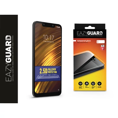 Xiaomi Pocophone F1 gyémántüveg képernyővédő fólia - Diamond Glass 2.5D Fullcover - fekete