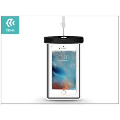 Univerzális vízálló védőtok max. 5,5" méretű készülékekhez - Devia Ranger Fluorescence Waterproof Bag - black