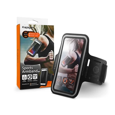 Spigen univerzális kartok sportoláshoz, max. 6,9" méretű készülékekhez - Spigen A700 Sports Armband - fekete