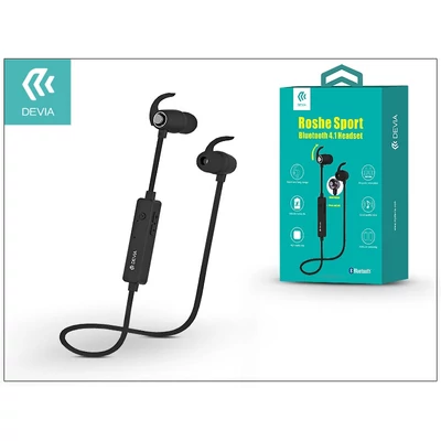 Devia Roshe Sport Bluetooth sztereó headset v4.1 - MultiPoint - black