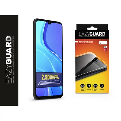 Xiaomi Redmi 9 gyémántüveg képernyővédő fólia - Diamond Glass 2.5D Fullcover - fekete