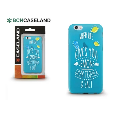 Apple iPhone 7 Plus/iPhone 8 Plus szilikon hátlap - BCN Caseland Lemons - blue