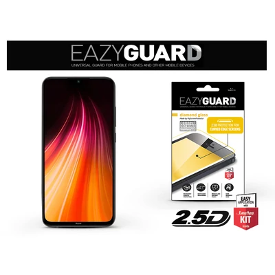 Xiaomi Redmi Note 8 gyémántüveg képernyővédő fólia - Diamond Glass 2.5D Fullcover - fekete