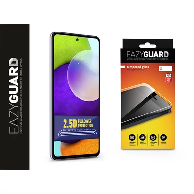 Samsung A525F Galaxy A52/A52 5G/A53 gyémántüveg képernyővédő fólia - Diamond Glass 2.5D Fullcover - fekete