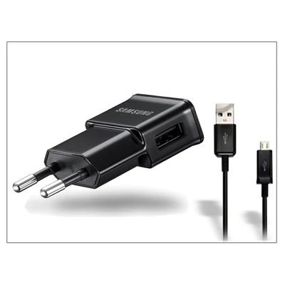 Samsung gyári USB hálózati töltő adapter + micro USB adatkábel - 5V/2A - ETA-U90EBEGSTD (ECO csomagolás