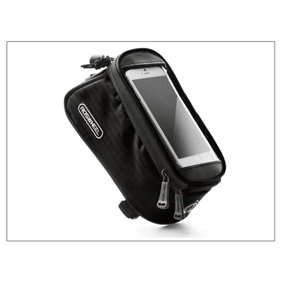 Univerzális kerékpárra szerelhető telefontartó táska max.4,8" méretű készülékekhez - Roswheel - fekete