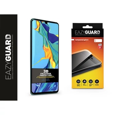 Huawei P30 Pro gyémántüveg képernyővédő fólia - Diamond Glass 3D Fullcover - fekete