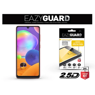 Samsung A315F Galaxy A31/A325F Galaxy A32 LTE gyémántüveg képernyővédő fólia - Diamond Glass 2.5D Fullcover - fekete