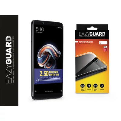 Xiaomi Redmi Note 5 gyémántüveg képernyővédő fólia - Diamond Glass 2.5D Fullcover - fekete