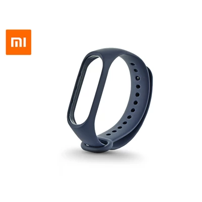 Xiaomi Mi Band 3/Mi Band 4 aktivitásmérőhöz eredeti gyári szilikon csuklópánt - XMWD02HM - kék