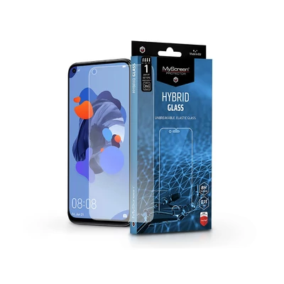 Huawei P40 Lite/P20 Lite (2019) rugalmas üveg képernyővédő fólia - MyScreen Protector Hybrid Glass - transparent
