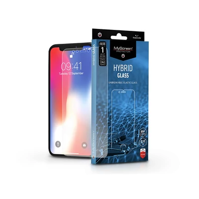 Apple iPhone X/XS/11 Pro rugalmas üveg képernyővédő fólia - MyScreen Protector Hybrid Glass - transparent