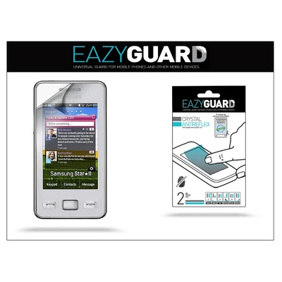Samsung S5260 Star II képernyővédő fólia - 2 db/csomag (Crystal/Antireflex)