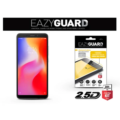 Xiaomi Redmi 6/6A gyémántüveg képernyővédő fólia - Diamond Glass 2.5D Fullcover - fekete