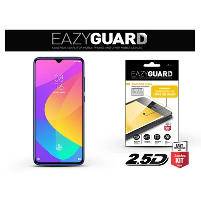 Xiaomi Mi 9 Lite gyémántüveg képernyővédő fólia - Diamond Glass 2.5D Fullcover - fekete