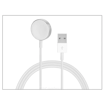 Apple Watch mágneses indukciós töltőkábel 2 m-es vezetékkel - Apple Watch Magnetic Charging Cable - MJVX2AM - fehér (csomagolás nélküli)