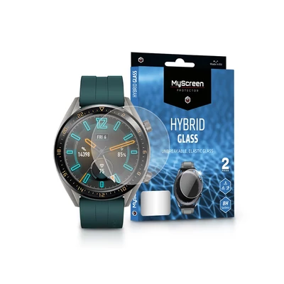 Huawei Watch GT Active rugalmas üveg képernyővédő fólia - MyScreen Protector Hybrid Glass - 2 db/csomag - transparent