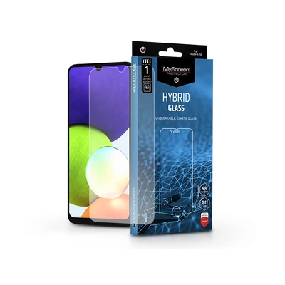Samsung A225F Galaxy A22 4G/M225F Galaxy M22 4G rugalmas üveg képernyővédő fólia - MyScreen Protector Hybrid Glass - transparent