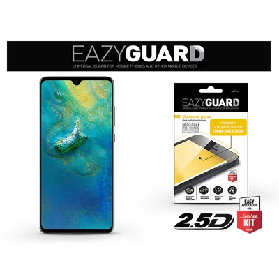 Huawei Mate 20 gyémántüveg képernyővédő fólia - Diamond Glass 2.5D Fullcover - fekete