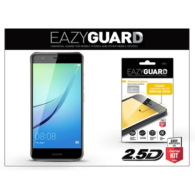 Huawei Nova gyémántüveg képernyővédő fólia - Diamond Glass 2.5D Fullcover - fekete