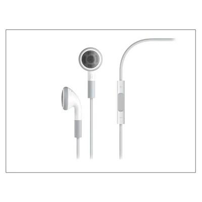 Apple iPhone 3G/3GS/4/4S/5/5S/5C/SE/6/6S eredeti távirányítós, sztereó headset mikrofonnal - fehér - MB770G/A (ECO csomagolás)