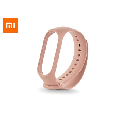Xiaomi Mi Band 3/Mi Band 4 aktivitásmérőhöz eredeti gyári szilikon csuklópánt - XMWD02HM - pink