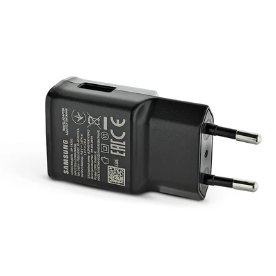 Samsung gyári USB hálózati töltő adapter - 5V/2A - EP-TA200EBE black - Adaptive Fast Charging (ECO csomagolás)