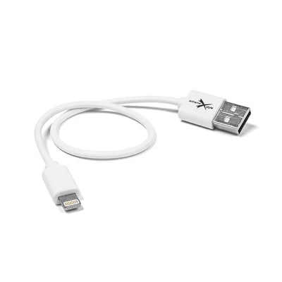 Apple iPhone Lightning USB töltő- és adatkábel 30 cm-es vezetékkel - Extreme KAB0223 Power Bank Cable - fehér