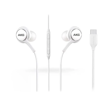 Samsung gyári sztereó J.B. szett - EO-IC100BWE tuned by AKG - Type-C csatlakozó - white (ECO csomagolás)