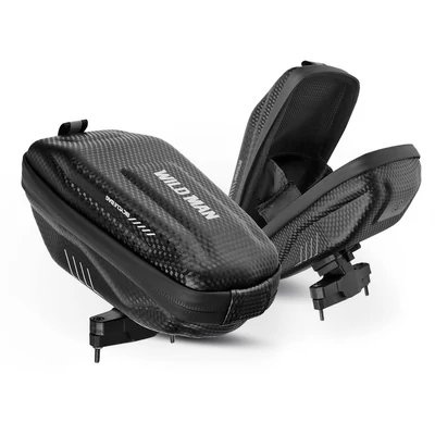 Wildman univerzális kerékpárra szerelhető, vízálló, kemény táska - Wildman E7S - fekete - ECO csomagolás