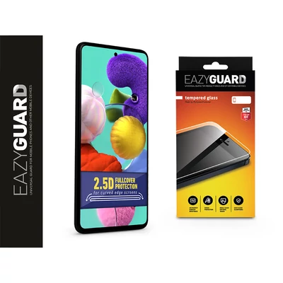 Samsung A515F Galaxy A51 gyémántüveg képernyővédő fólia - Diamond Glass 2.5D Fullcover - fekete