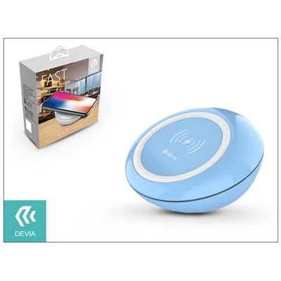 Devia Qi univerzális vezeték nélküli töltő állomás - 5V/2A - Devia Fast Wireless Charger - blue - Qi szabványos
