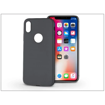 Apple iPhone X szilikon hátlap - Soft - fekete